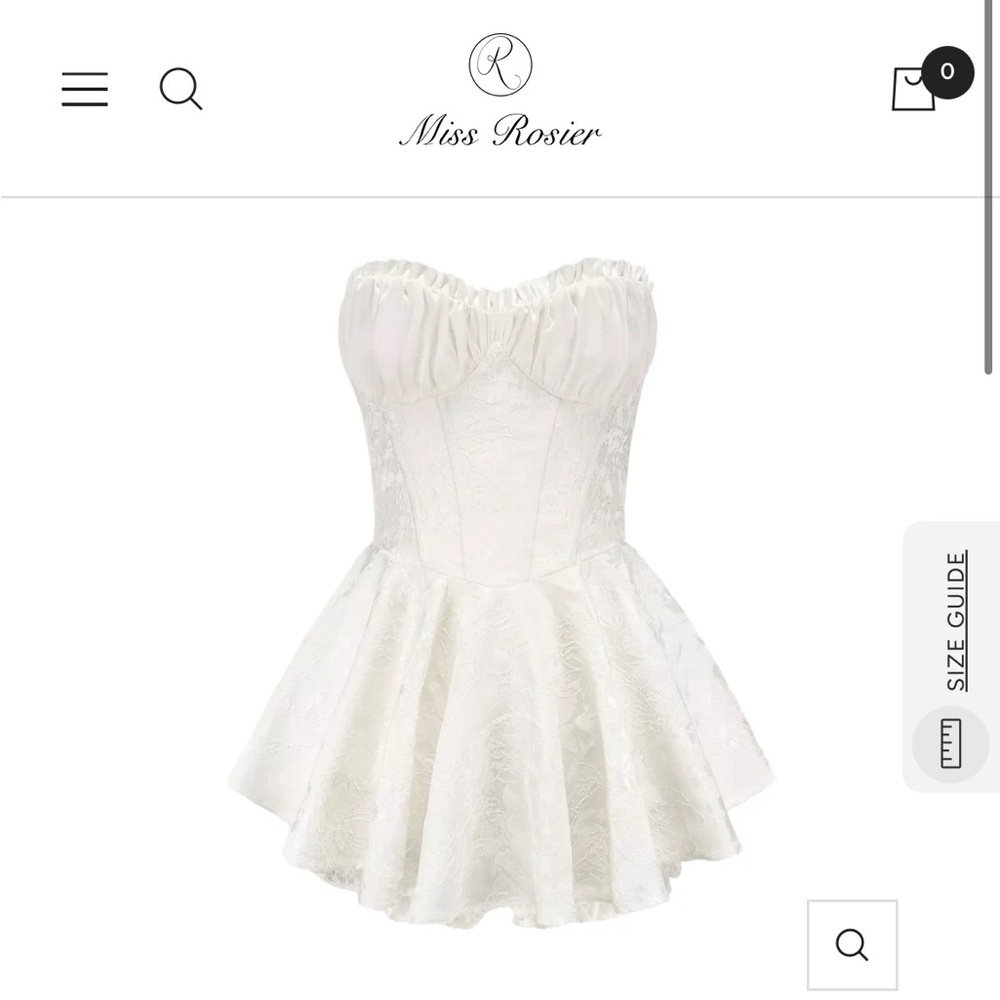 White Airina Mini Dress - Miss Rosier